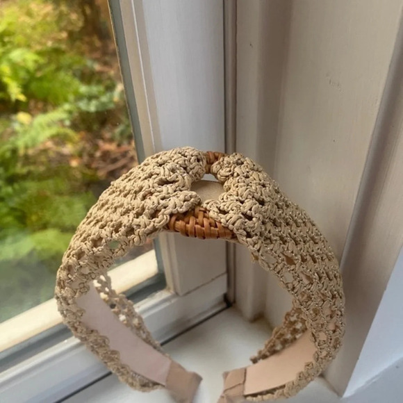 Anthropologie Woven Embellished Headband - Picture 2 of 4